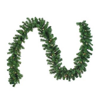 Northlight 9-Foot Pre-Lit Oak Creek Pine Artificial Christmas Garland