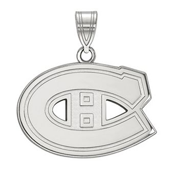 LogoArt Montreal Canadiens Sterling Silver Medium Logo Pendant