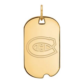 LogoArt Montreal Canadiens Sterling Silver Small Logo Dog Tag
