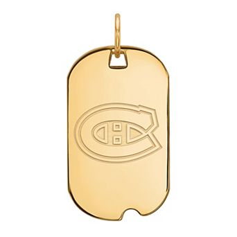 LogoArt Montreal Canadiens Sterling Silver Small Logo Dog Tag