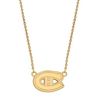 LogoArt Montreal Canadiens 10k Gold Small Logo Pendant Necklace