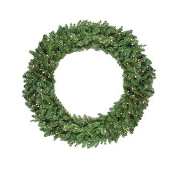 Northlight 48" Pre-Lit Canadian Pine Artificial Christmas Wreath