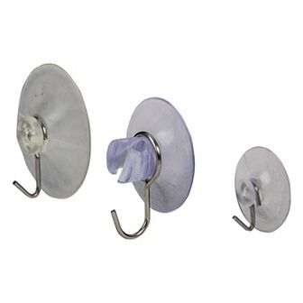 Northlight Set of 12 Assorted Clear Hanging Christmas Suction Cups