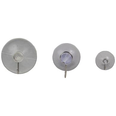 Northlight Set of 12 Assorted Clear Hanging Christmas Suction Cups
