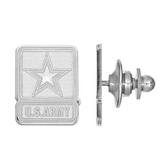 LogoArt Sterling Silver United States Army Lapel Pin