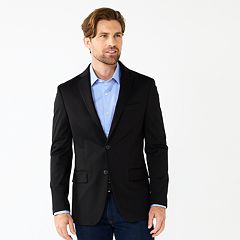 Mens Black Blazers Suit Jackets Tops Clothing Kohl s