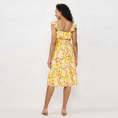 Women's LC Lauren Conrad Ruffle Midi Dress