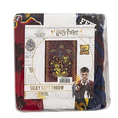 Harry Potter Crimson Sigil Silk Touch Throw Blanket 46" x 60"