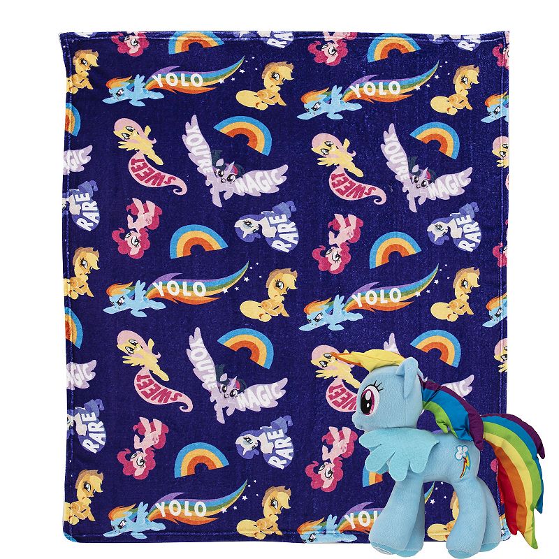 My Little Pony Cute Rainbow Dash Character Hugger Pillow & Silk Touch Throw