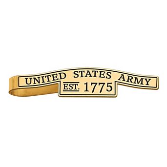LogoArt Sterling Silver United States Army Epoxied Tie Bar