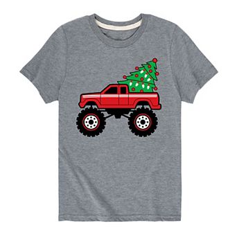 Boys 8-20 Christmas Tree Truck Graphic Tee