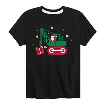 Boys 8-20 Santa Crane Graphic Tee