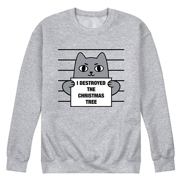 Cat christmas fashion tree sweater