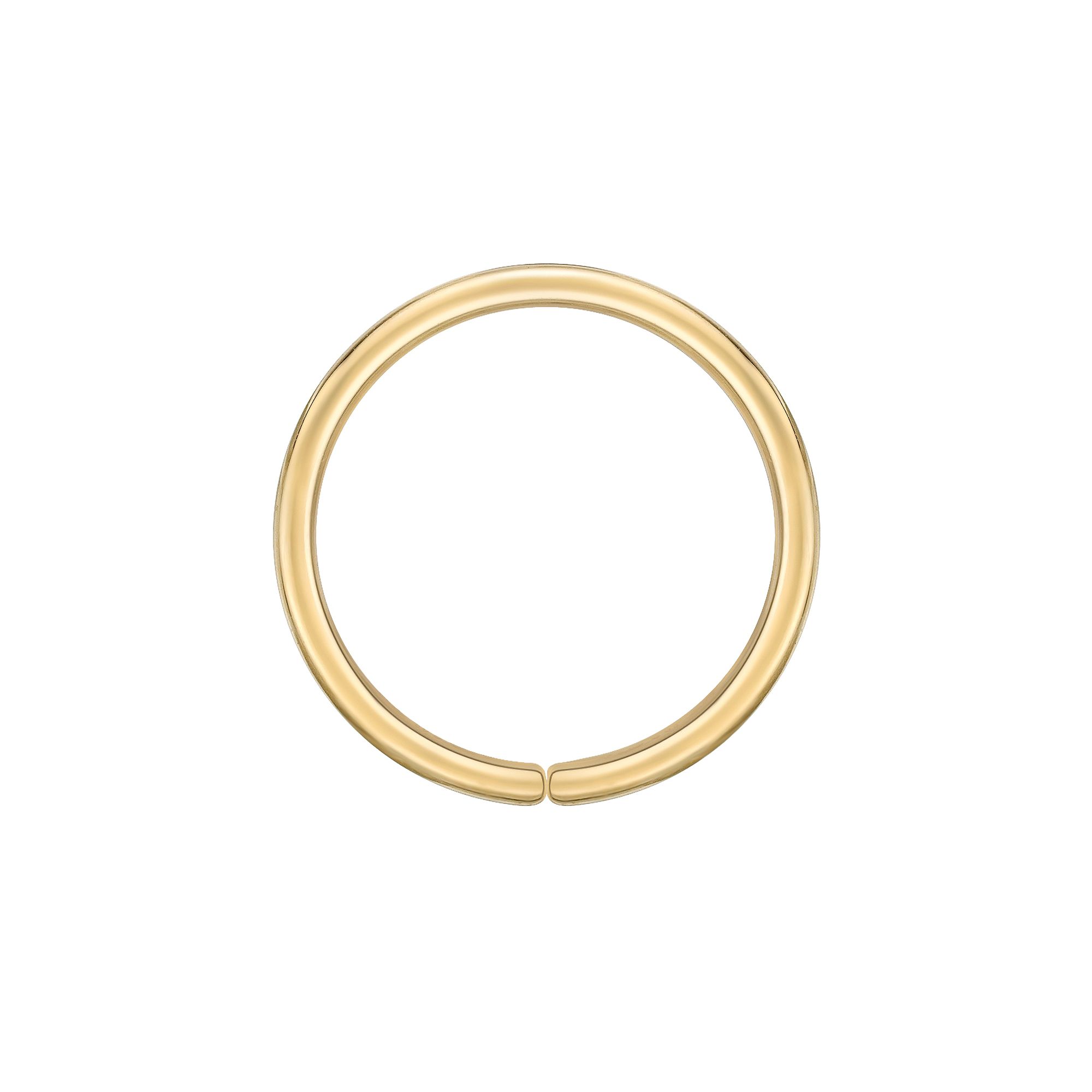 Lila Moon 14k Gold 8 mm Hoop Nose Ring, Womens, 14k Yellow Gold