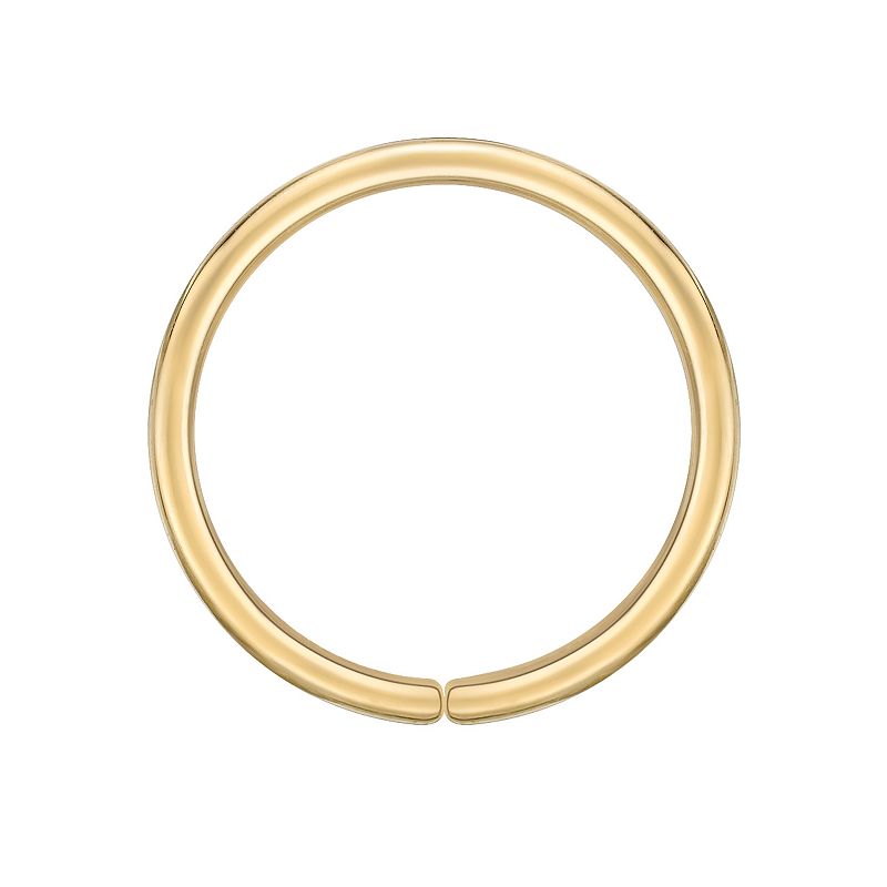 Lila Moon 14k Gold 8 mm Hoop Nose Ring, Womens, Yellow