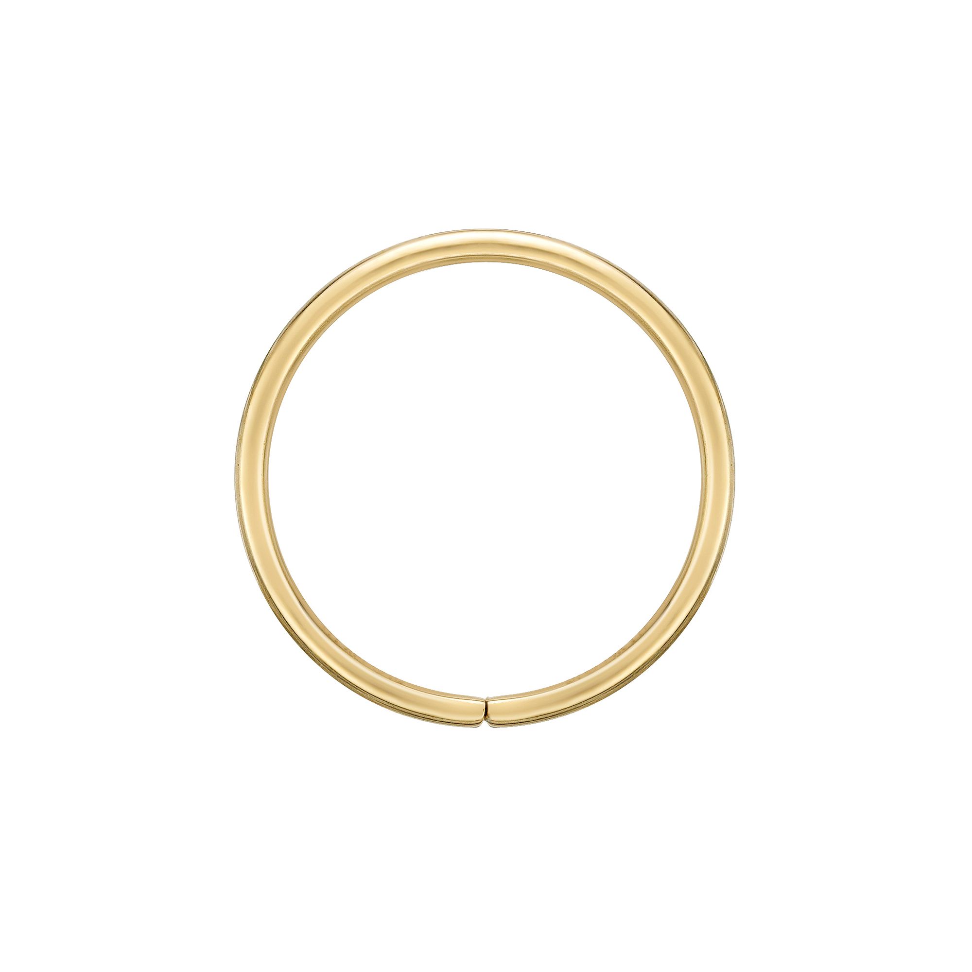 Lila Moon 14k Gold 10 mm Hoop Nose Ring, Womens, 14k Yellow Gold