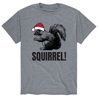 Men's Squirrel Santa Hat Tee