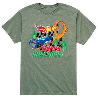 Men's Hot Wheels "Happy Holidays" Track Loop Tee