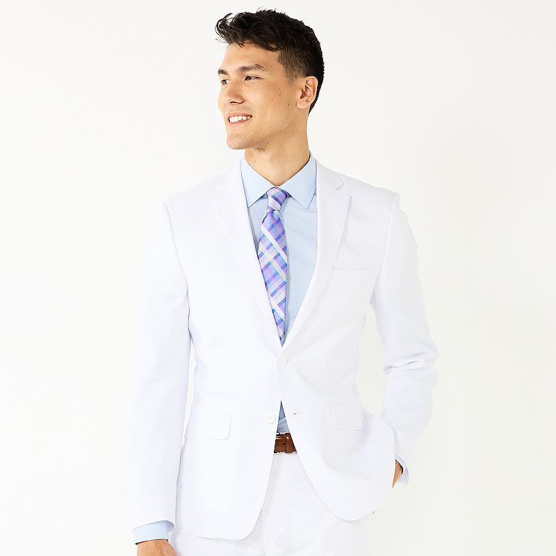 Mens Apt. 9 Premier Flex Extra-Slim Suit Jacket, Size: 38 Short, White