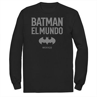 Big & Tall Batman: El Mundo Mexico Icon Logo Tee