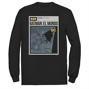 Big & Tall DC Comics Batman: El Mundo Mexico News Poster Tee