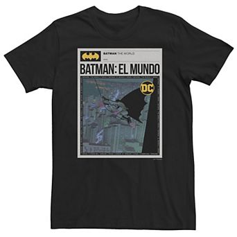Big & Tall DC Comics Batman: El Mundo Mexico News Poster Tee