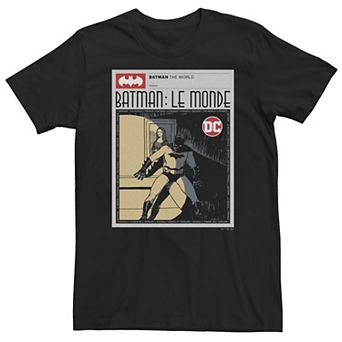 Big & Tall DC Comics Batman: Le Monde France News Poster Tee