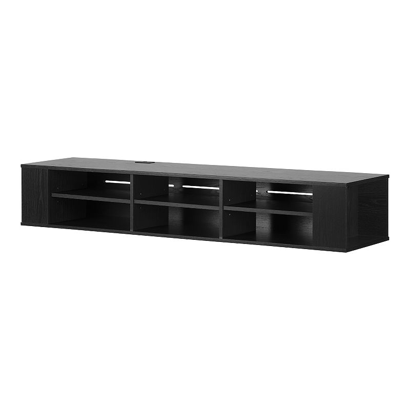 South Shore City Life Wide Wall-Mounted Console, Black