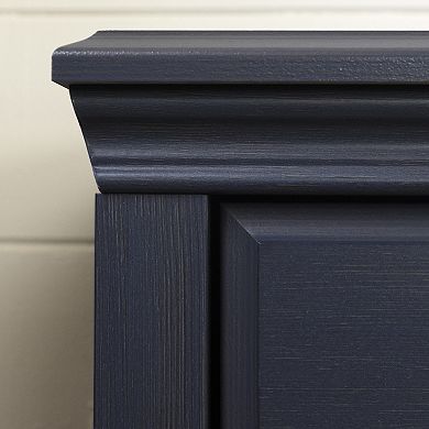 South Shore Cotton Candy 3-Drawer Dresser with 2 Whicker Baskets