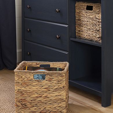 South Shore Cotton Candy 3-Drawer Dresser with 2 Whicker Baskets