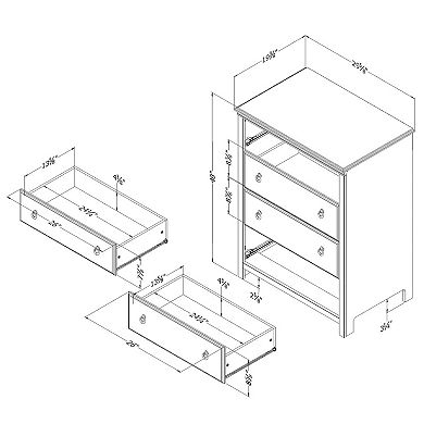South Shore Cotton Candy 4-Drawer Chest