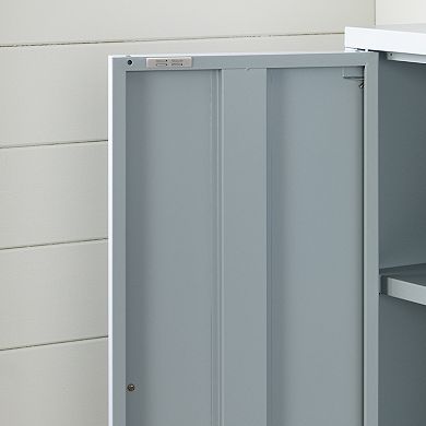 South Shore Crea Metal 2-Door Accent Cabinet