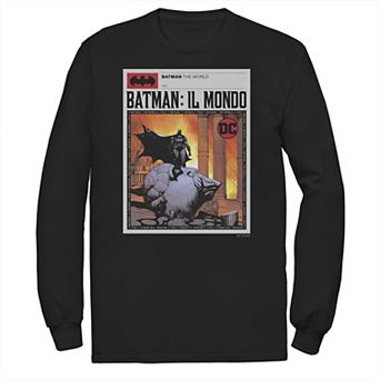 Big & Tall DC Comics Batman: Il Mondo Italy News Poster Tee
