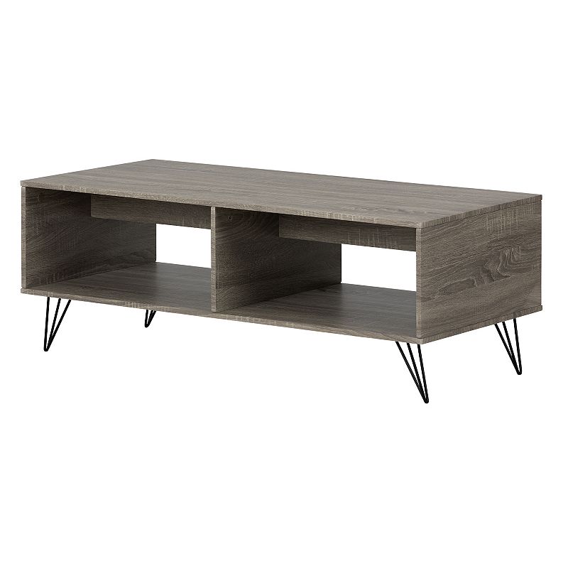 South Shore Evane Coffee Table with Storage, Beige