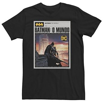Big & Tall DC Comics Batman: The World Mexico News Poster Tee