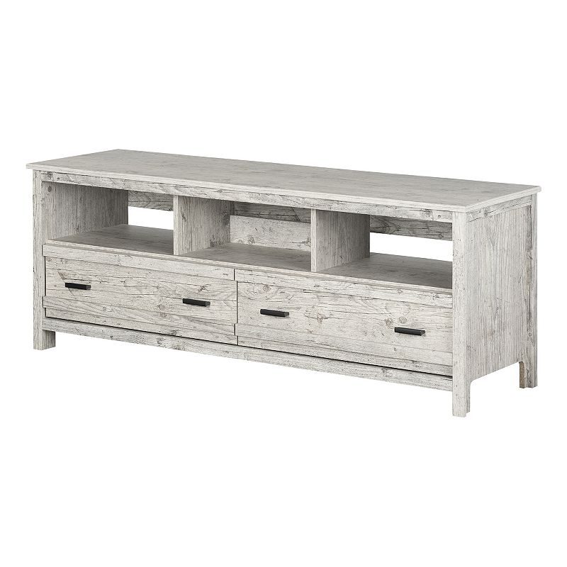 37681402 South Shore Exhibit TV Stand, White sku 37681402
