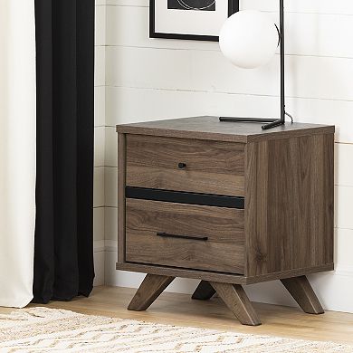 South Shore Flam 2-Drawer Nightstand