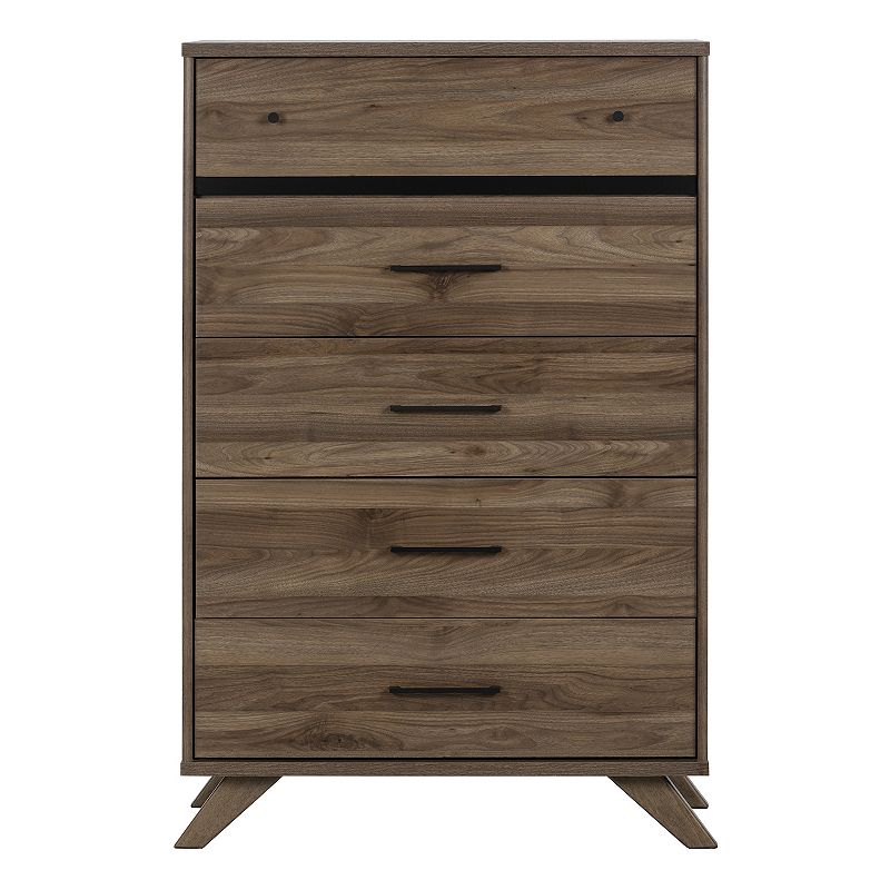 South Shore Flam 5-Drawer Chest, Brown