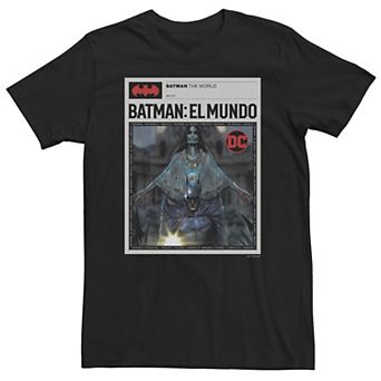 Big & Tall DC Comics Batman: The World Mexico News Poster Tee