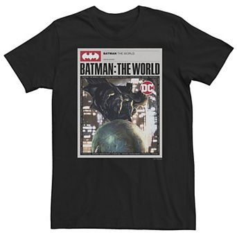 Big & Tall DC Comics Batman: The World Germany Red Bat Logo Tee