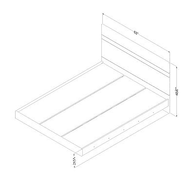 South Shore Flam Complete Queen Bed