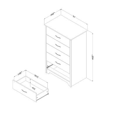 South Shore Fusion 5-Drawer Chest