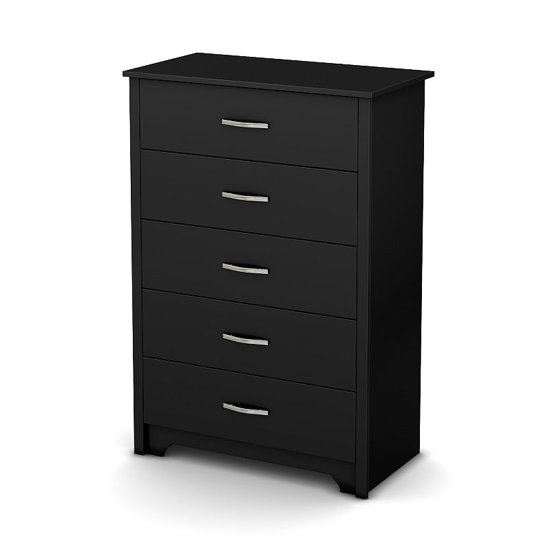 South Shore Fusion 5-Drawer Chest, Black