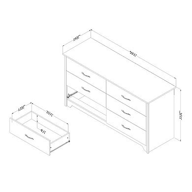 South Shore Fusion 6-Drawer Double Dresser