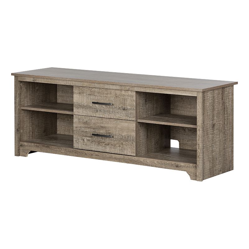South Shore Fusion TV Stand with Drawers, Brown