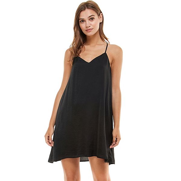 Juniors' As U Wish Strappy Back Shift Dress