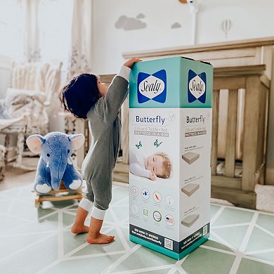Sealy Butterfly Waterproof Crib Mattress