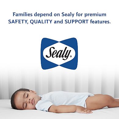 Sealy Butterfly Waterproof Crib Mattress
