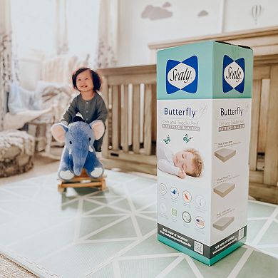 Sealy Butterfly Waterproof Crib Mattress