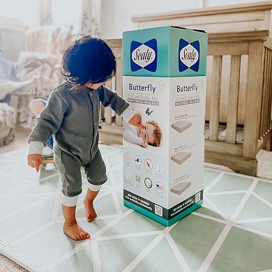Sealy Butterfly Waterproof Crib Mattress